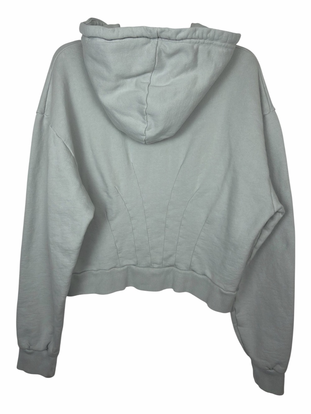 Gimaguas NWOT Women’s Corset Hoodie With Full Zip Front. Light Gray. Size XL. - Picture 11 of 15